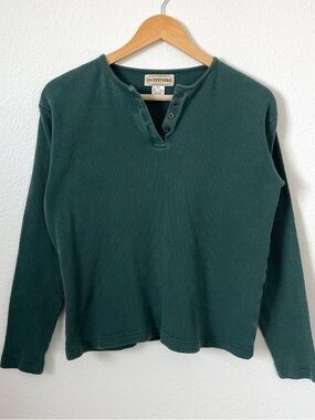 vintage Northwest Outfitters forest green ribbed long sleeve